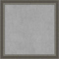 Amanti Art Silver Framed Magnetic Board 23x23 Medium Vision Board for use with Magnets, 100% Metal Sheet to Display Items as Office Decor or for Home Organization in mudroom, Kitchen or Kids Room