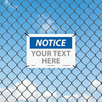 Custom OSHA Style Notice Sign 7" x 10" Aluminum Sign, Customizable "Your Text Here", by AccuformNMC Made in USA