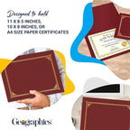 Geographics 45333 Certificate/Document Cover, 12 1/2 x 9 3/4, Burgundy (Pack of 6)
