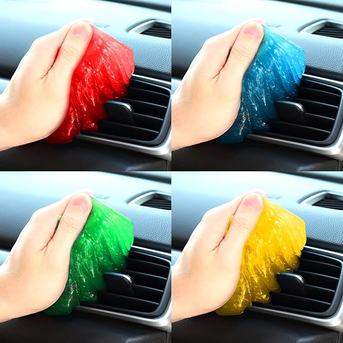 DNA MOTORING New Package 4+1 Pack Car Cleaning Gels Auto Detailing Tools Cleaning Putty Car Interior Cleaner, Car Jelly Cleaner, Keyboard Cleaner, Car Cleaning Supplies, Quantity upgrade, TOOLS-00150