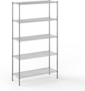 Regal Altair 18" Deep x 48" Wide x 86" Height Wire Shelving Kit | 5-Tier | NSF Commercial Storage Rack Unit