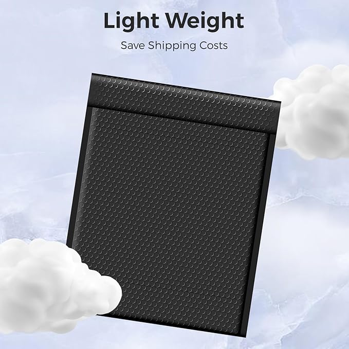 Metronic Large Bubble Mailers 12x15 Inch Black 25 Pack Waterproof Padded Envelopes Opaque Bubble Mailer Cushioning Bubble Envelopes for Shipping Clothes, Books,Jewelry Makeup Supplies
