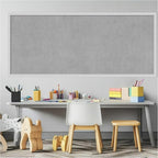 Amanti Art Silver Framed Magnetic Board 21x49 Oversize Vision Board for use with Magnets, 100% Metal Sheet to Display Items as Office Decor or for Home Organization in mudroom, Kitchen or Kids Room