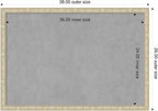 Amanti Art Silver Framed Magnetic Board 26x38 Large Vision Board for use with Magnets, 100% Metal Sheet to Display Items as Office Decor or for Home Organization in mudroom, Kitchen or Kids Room