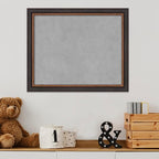 Amanti Art Black Framed Magnetic Board 19x23 Small Vision Board for use with Magnets, 100% Metal Sheet to Display Items as Office Decor or for Home Organization in mudroom, Kitchen or Kids Room