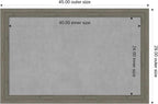 Amanti Art Grey Framed Magnetic Board 29x45 Large Vision Board for use with Magnets, 100% Metal Sheet to Display Items as Office Decor or for Home Organization in mudroom, Kitchen or Kids Room