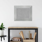 Amanti Art Silver Framed Magnetic Board 23x27 Small Vision Board for use with Magnets, 100% Metal Sheet to Display Items as Office Decor or for Home Organization in mudroom, Kitchen or Kids Room
