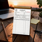 Custom Invoice Book with Logo 50 Set Personalized Receipt Books Customized Invoices for Small Business 3 - Parts Carbonless Duplicate Invoice Forms NCR Books