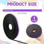 AmazingSpark Magnetic Tape Roll Thin Strips, 1/4 Inch x 33 Feet Magnetic Board Dividers Whiteboard Graphic Decorative Tape Marking Line for Classroom Office Art Accessories(Purple)