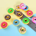 Donut Erasers for Kids, 24 Pieces 3D Cute Food Puzzle Mini Eraser, Cool Fun Take Apart Desk Pet Erasers for Girls