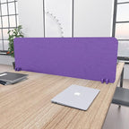 Escape 16" Freestanding Desk Divider | Eco-Friendly Acoustic Privacy Screen | Noise Reducing Desk Partition | 71" Wide | Black