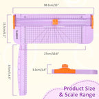 A4 Paper Cutter -12 Inch Paper Trimmer with 2pcs Replacement Blades with Safeguard Side Rulerfor Cut Gift Card,Coupon,Label, Cardstock,Photo