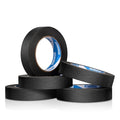 KIWIHUB Black Painters Tape,1" x 60 Yards x 5 Rolls (300 Yards Total) - Medium Adhesive Masking Tape for Painting,Labeling,DIY Crafting,Decoration and School Projects