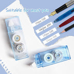 Unjoo Correction Tape, Easy To Use Cute Applicator for Instant Corrections, For school, Office Workers (Gradient Blue, 5M/196" x 0.2",12pack)