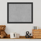 Amanti Art Black Framed Magnetic Board 18x22 Small Vision Board for use with Magnets, 100% Metal Sheet to Display Items as Office Decor or for Home Organization in mudroom, Kitchen or Kids Room