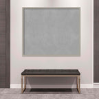 Amanti Art Grey Framed Magnetic Board 42x50 Oversize Vision Board for use with Magnets, 100% Metal Sheet to Display Items as Office Decor or for Home Organization in mudroom, Kitchen or Kids Room