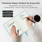 IN-LUXPRO Planner 2026 Daily Weekly and Monthly,6.5"x3.75",12 Months Spiral Bound Calendar Agenda with Self-adhesive Pen Holder,2026 Appointment Book with Vegan Leather Soft Cover,Light Blue
