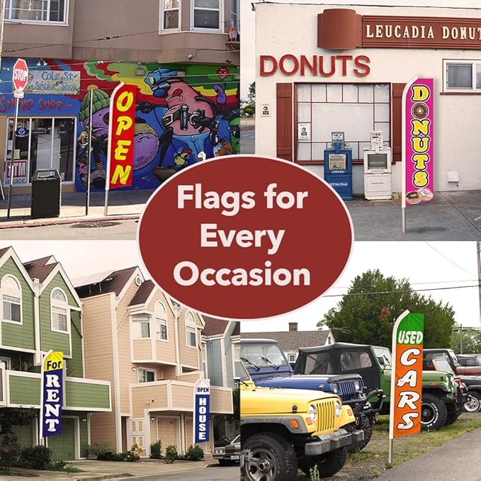 Recycling Swooper Feather Advertising Flag - Perfect for Recycling Centers, E-Recycling, Electronics Stores