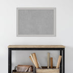 Amanti Art Silver Framed Magnetic Board 23x31 Medium Vision Board for use with Magnets, 100% Metal Sheet to Display Items as Office Decor or for Home Organization in mudroom, Kitchen or Kids Room