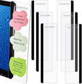 Zonon 6 Pieces Computer Monitor Notes Screen Monitor Memo Board Sticky Note Holder Message Board Computer Side Panel for Office Home Desktop Left and Right