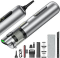 Mr.ego Car Vacuum Cleaner – 100000 RPM Cordless Handheld Vacuum with 20000Pa Suction, 4-in-1 Portable Vacuum Cordless Blower/Inflator, LED Light,Mini Vacuum Cleaner for Car, Office Desk & Home,Silver