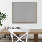 Amanti Art Silver Framed Magnetic Board 22x26 Medium Vision Board for use with Magnets, 100% Metal Sheet to Display Items as Office Decor or for Home Organization in mudroom, Kitchen or Kids Room