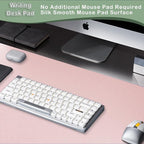 Boutilon Leather Desk Pad Protector,Non-Slip Mouse Pad,Laptop Desk Pad,Office Mouse Mat,Waterproof Leather Desk Blotter,Desk Writing Pad for Office and Home (XXL-Light Pink,47.2"x 17")