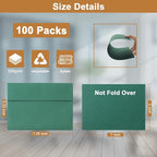 Silunkia 100 Packs 10 Assorted Colors Blank Cards and Envelopes 5 x 7 Heavyweight Single Panel Cardstock and A7 Envelopes Printable Self Seal for DIY Wedding Invitations, Thank You Cards, Baby Shower