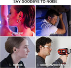 AuralProtek Ear Plugs for Sleeping Noise Cancelling, 24-30dB Ear Plugs for Noise Reduction, Hearing Protection, Silicone Soft Reusable EarPlugs for Sleep, Concert, Focus with Case & 4 Pair Eartips