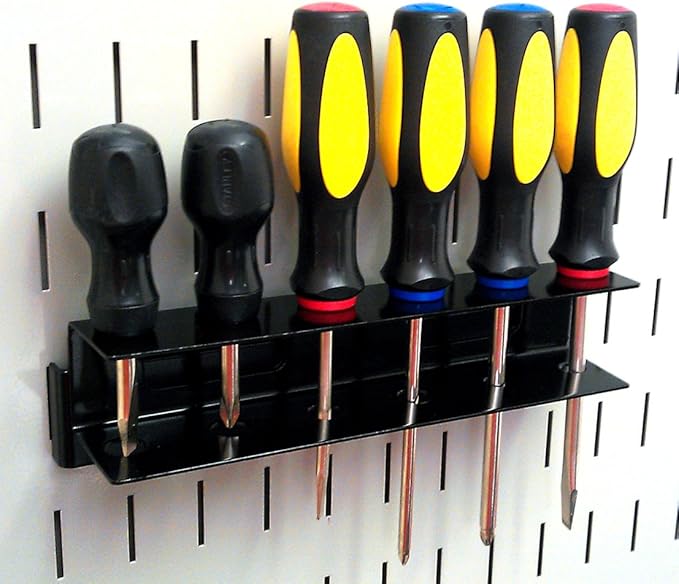 Wall Control KT-400-WRK B Slotted Tool Board Workstation Accessory Kit for Wall Control Pegboard Only, Black