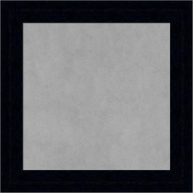 Amanti Art Black Framed Magnetic Board 20x20 Small Vision Board for use with Magnets, 100% Metal Sheet to Display Items as Office Decor or for Home Organization in mudroom, Kitchen or Kids Room