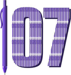 JIMMIDDA Ballpoint Pens Bulk - 107 Pcs Black Ink Pens in Bulk | 1.0 Medium Point Smooth Writing, Retractable No Bleed Ball Point Pen for Men Women (Purple Barrel)