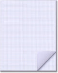 zmybcpack 25 Sheets 24"x36" Large Engineering Graph Paper Pad - 1/4" Ruled Grid Paper for Engineering, Architecture-Mathematician Draftsman Paper(Single Printed)