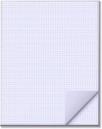 zmybcpack 25 Sheets 24"x36" Large Engineering Graph Paper Pad - 1/4" Ruled Grid Paper for Engineering, Architecture-Mathematician Draftsman Paper(Single Printed)