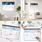 EaseForm 24 Month Desk Calendar 2026-2027, Runs from January 2026 to December 2027, Large 17"x12" Desktop/Wall Monthly Calendar, 2 Year Academic Calendar with Note & To Do for Home, School or office