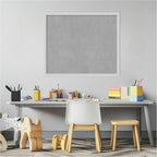 Amanti Art Silver Framed Magnetic Board 21x25 Medium Vision Board for use with Magnets, 100% Metal Sheet to Display Items as Office Decor or for Home Organization in mudroom, Kitchen or Kids Room