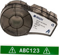 Brady Authentic (M21-500-595-GN) All-Weather Vinyl Label for Indoor/Outdoor ID, Lab and Equipment Labeling, White on Green- For M210, M210-LAB, M211, BMP21-PLUS and BMP21-LAB Printers, .5" W, 21' L