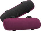 MOSISO Chair Armrest Pads (2 Pack), Memory Foam Home/Office Chair Arm Rest Covers Comfy Computer Gaming Elbow Cushion Removable Washable Elbow Support Forearm Pressure Relief, Wine Red
