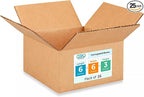 Small Moving & Shipping Boxes 6"L x 6"W x 3"H (25-Pack) - Extra Strength 200 lb vs Regular - Corrugated Moving Box, Made in USA - Small Cardboard Box - Moving Box Heavy Duty by IDL Packaging