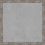 Amanti Art Silver Framed Magnetic Board 27x27 Medium Vision Board for use with Magnets, 100% Metal Sheet to Display Items as Office Decor or for Home Organization in mudroom, Kitchen or Kids Room