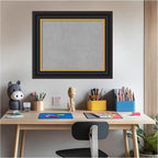 Amanti Art Black Framed Magnetic Board 22x26 Small Vision Board for use with Magnets, 100% Metal Sheet to Display Items as Office Decor or for Home Organization in mudroom, Kitchen or Kids Room