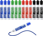 SUQJOY Dry Erase Markers, Chisel Tip Whiteboard Marker, Low Odor Thick Dry Markers, 12 Count 4 Assorted Color Markers for Kids/Teachers