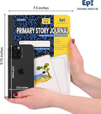EPI 2016 Pack (Pallet) Primary Ruled Composition Notebook Bulk, 200 pages (100 Sheets), 9-3/4 x 7-1/2, Blank Top Header For Drawing, Story Paper, Heavy Duty, School Supplies, Grades K-2, Sewn Binding