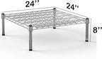 Regal Altair 24''W x 24''L x 8''H Chrome Plated Wire Dunnage Rack | Off The Floor Storage