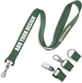 Wristband Bros Custom Lanyards For ID Badges, Keys & More | Add Text & Logos | Choose Your Attachment | Bulk Quantities For Events