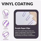 Jumbo Paper Clips, 2 Inch Large Paper Clip, 100 pcs Paperclips (Jumbo, Purple)