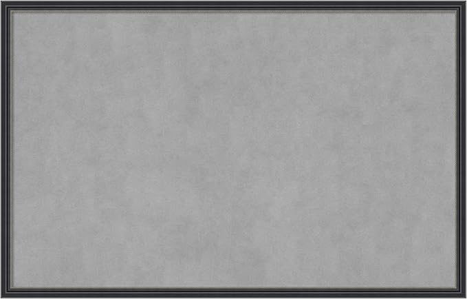 Amanti Art Black Framed Magnetic Board 21x33 Large Vision Board for use with Magnets, 100% Metal Sheet to Display Items as Office Decor or for Home Organization in mudroom, Kitchen or Kids Room