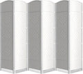 Cocosica 6 Panel Room Divider,6Ft Folding Privacy Screen,Tall - Extra Wide Foldable Panel Partition Wall Divider with Diamond Double-Weaved Hand-Woven Design Room Screen Divider
