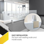 OBEX Acrylic Mounted Large Brackets Quality Desk Privacy Panel & Divider for Your Office Cubicle-Increase Separation & Improve Productivity (Frosted, 18"W X 72"H)