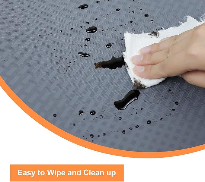 Shelf Liners for Kitchen Cabinets Refrigerator Liners Waterproof & Oil-Proof Kitchen Cupboard Liner Non-Slip Drawer Mats EVA Material Non Adhesive Fridge Mats for Shelves 11.8 x 393.7 Inches